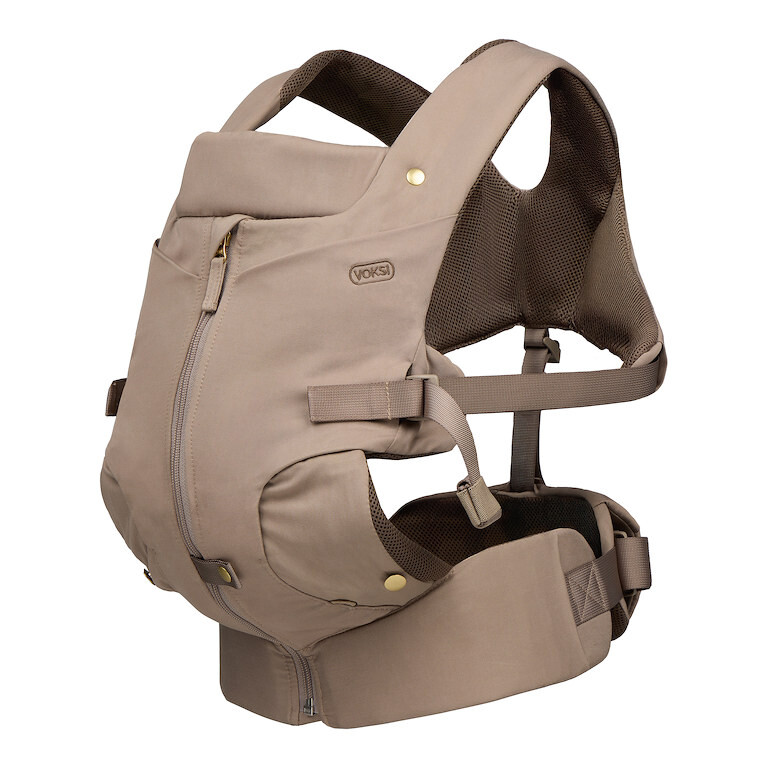 Voksi Huddle Zip on Baby Carrier clay, nosítko