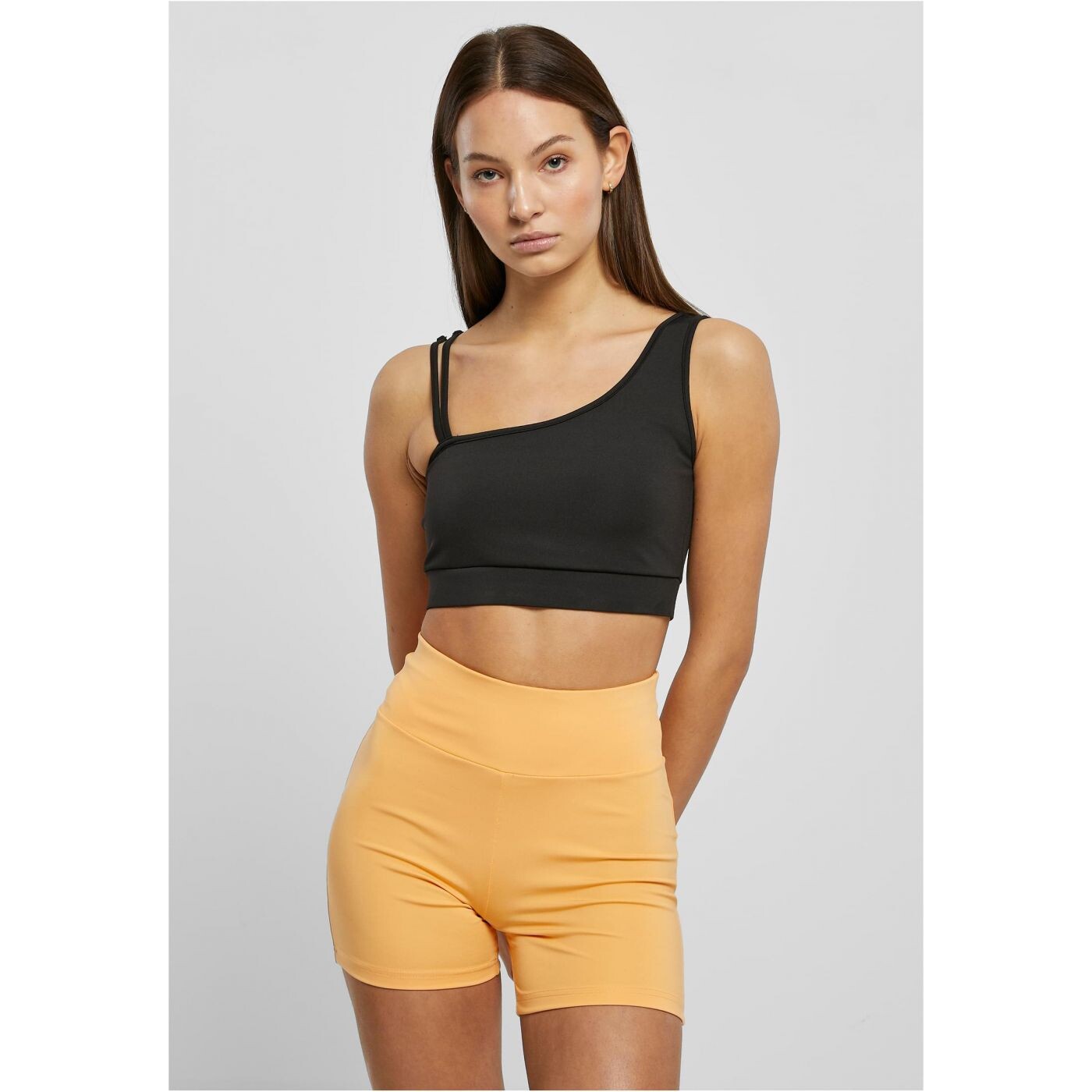 Dámská recyklovaná asymetrická podprsenka černá