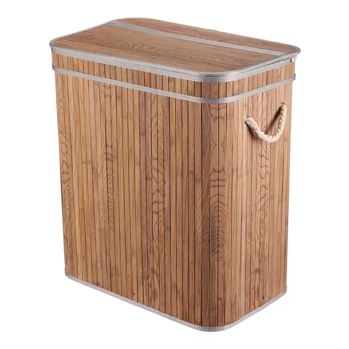 Autronic Koš prádelní DB2000 GREY-DK - bambusový