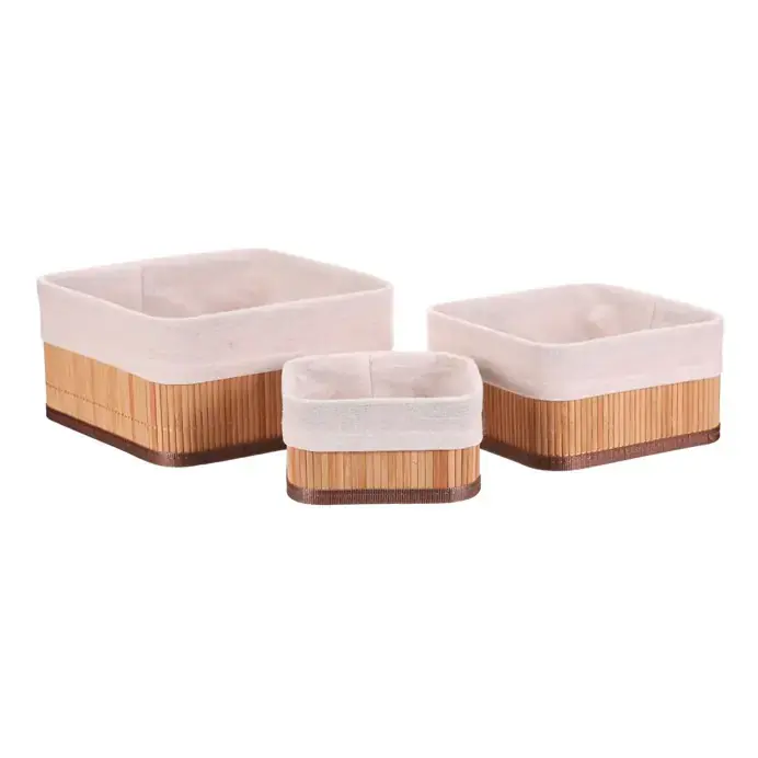 Autronic Sada bambusových košíků 3 ks DB2004 NAT