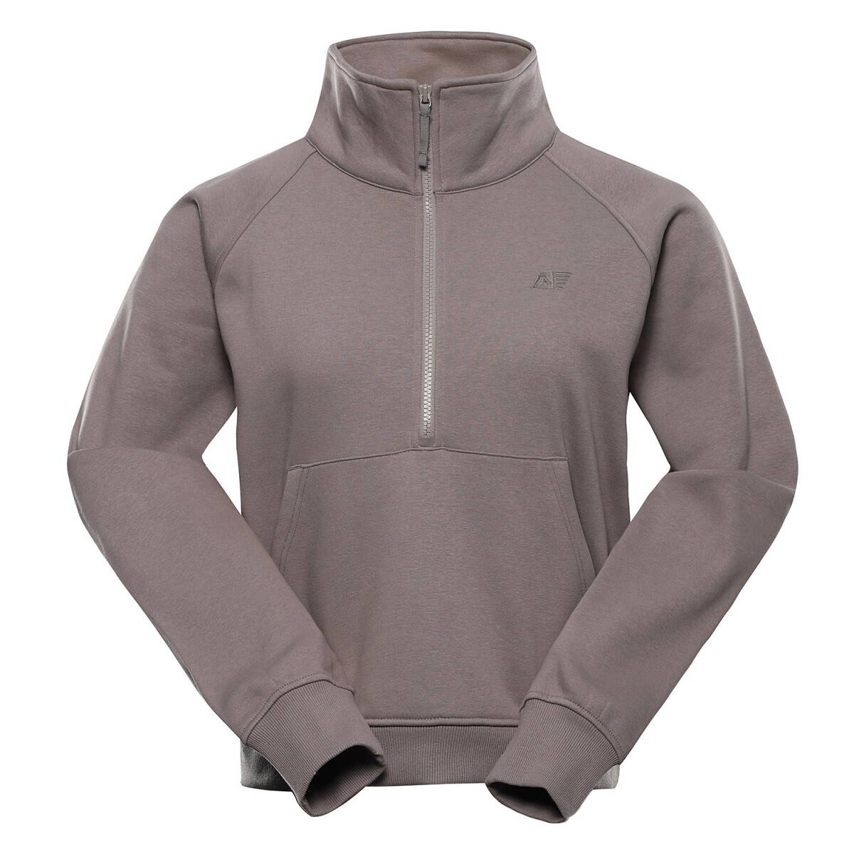 Dámská bavlněná mikina alpine pro negga dsvětle hnědá xxl