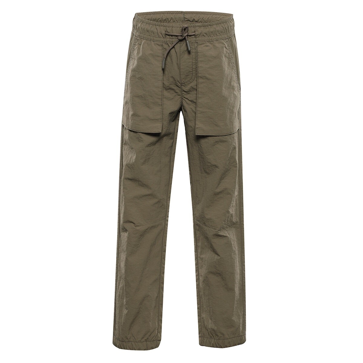 Dětské volnočasové kalhoty do gumy alpine pro novero světle hnědá 104-110