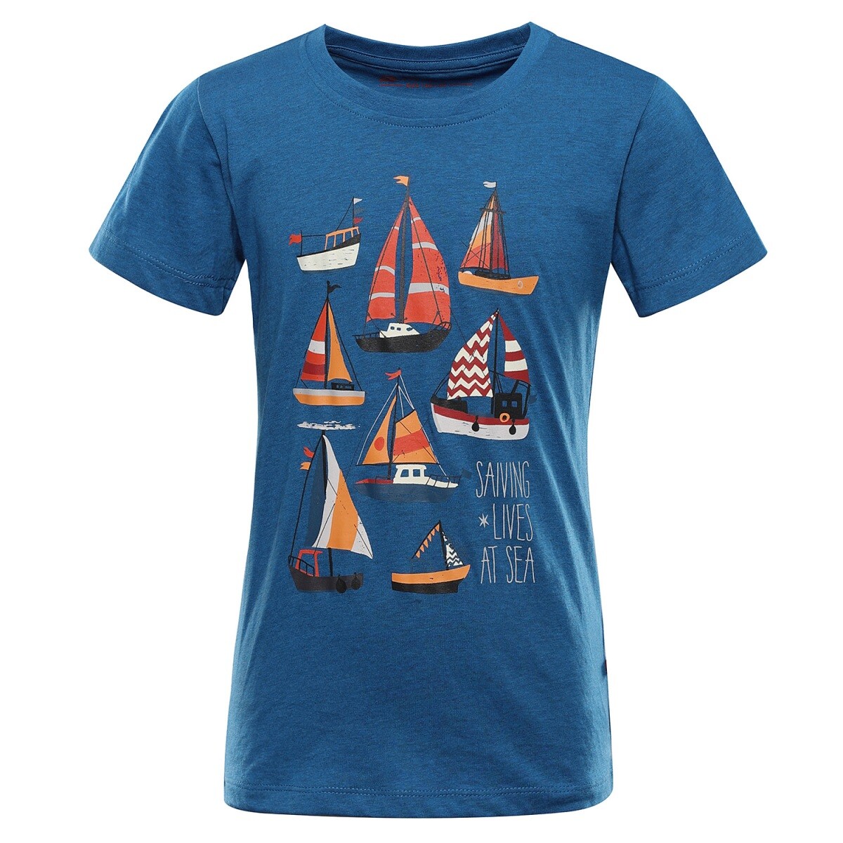 Dětské triko z nemačkavého materiálu alpine pro bigero 2 modrá 92-98