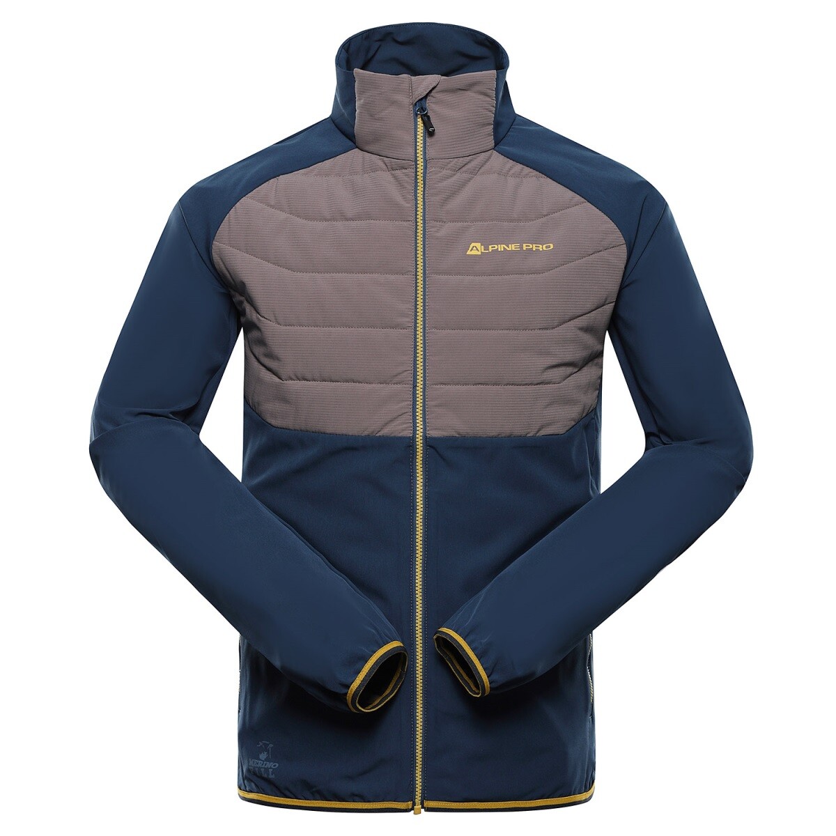 Pánská bunda s merino výplní alpine pro gerl modrá s