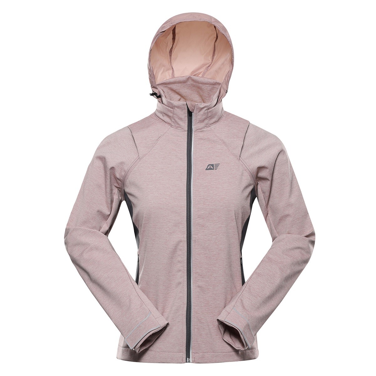 Dámská softshellová bunda-vesta s membránou 2v1 alpine pro sperta 2 růžová xs