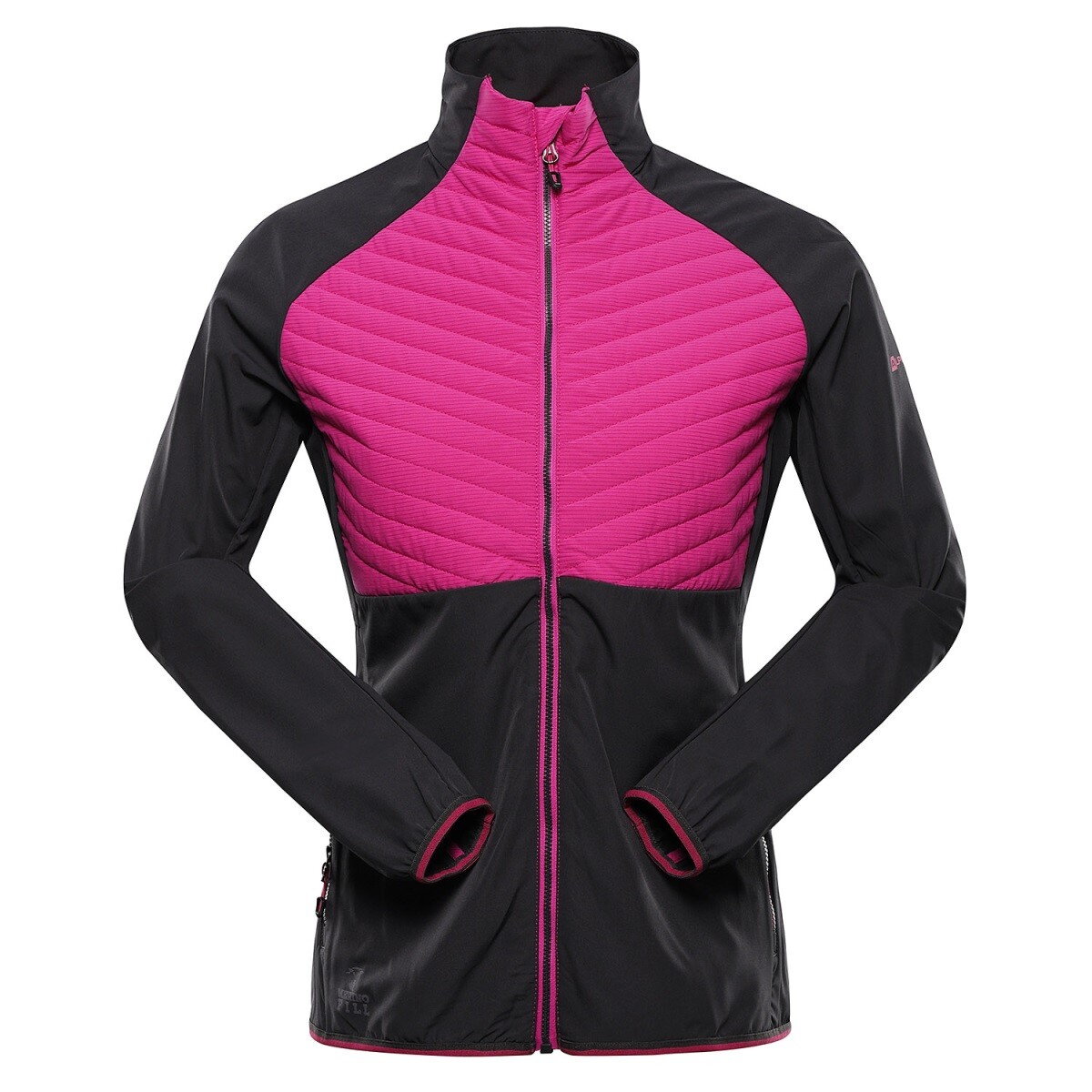 Dámská bunda s merino výplní alpine pro gerla růžová xs