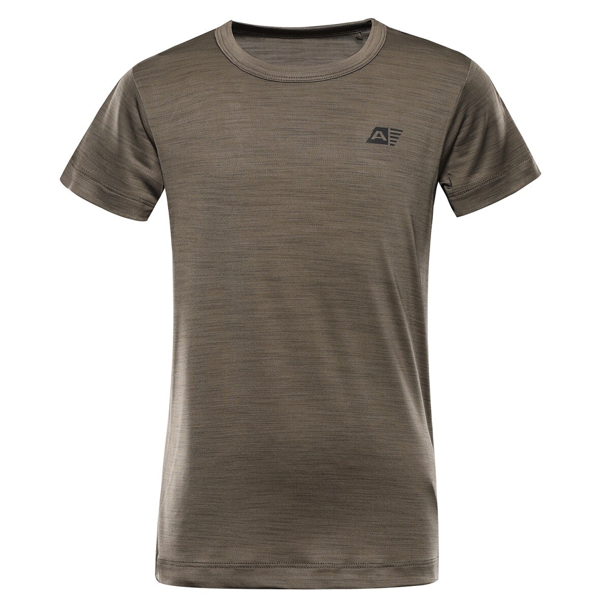 Dětské rychleschnoucí triko alpine pro basiko hnědá 92-98