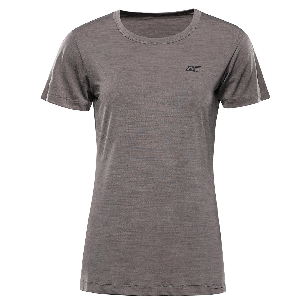 Dámské rychleschnoucí triko s cool dry alpine pro basika hnědá s