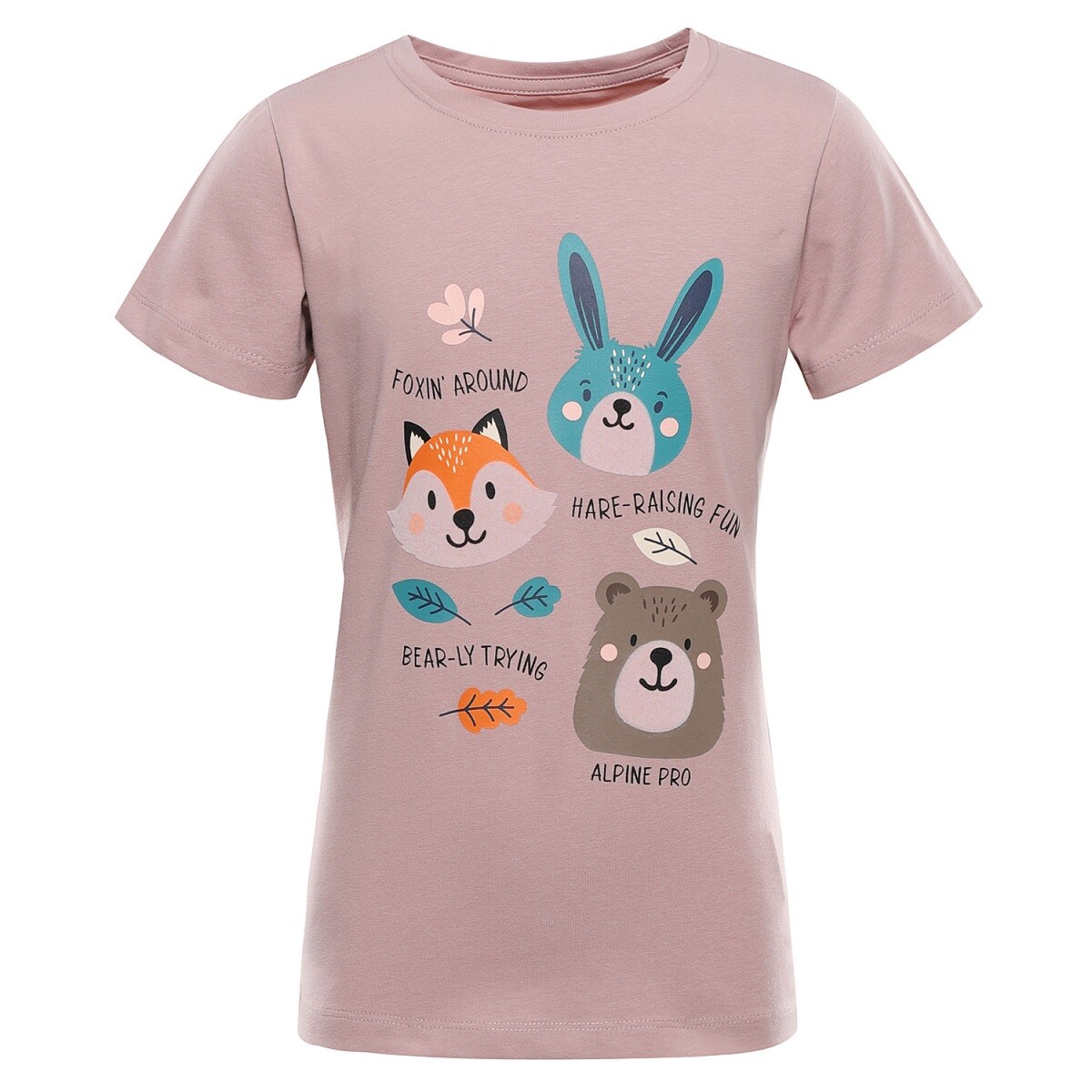 Dětské bavlněné triko alpine pro dorgo růžová 104-110