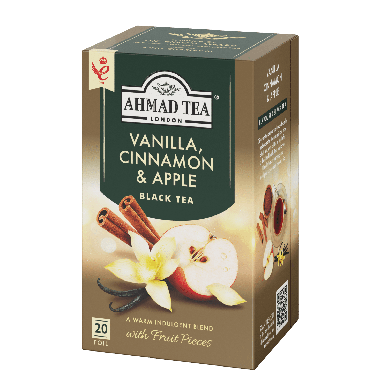 Ahmad Tea | Vanilla, Cinnamon & Apple | 20 alu sáčků