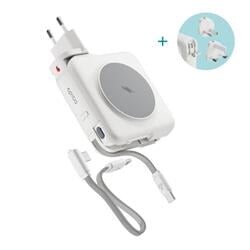 Epico UltraPack 3v1 10 000mAh cestovní powerbanka a síťový adaptér ET50 | bílá