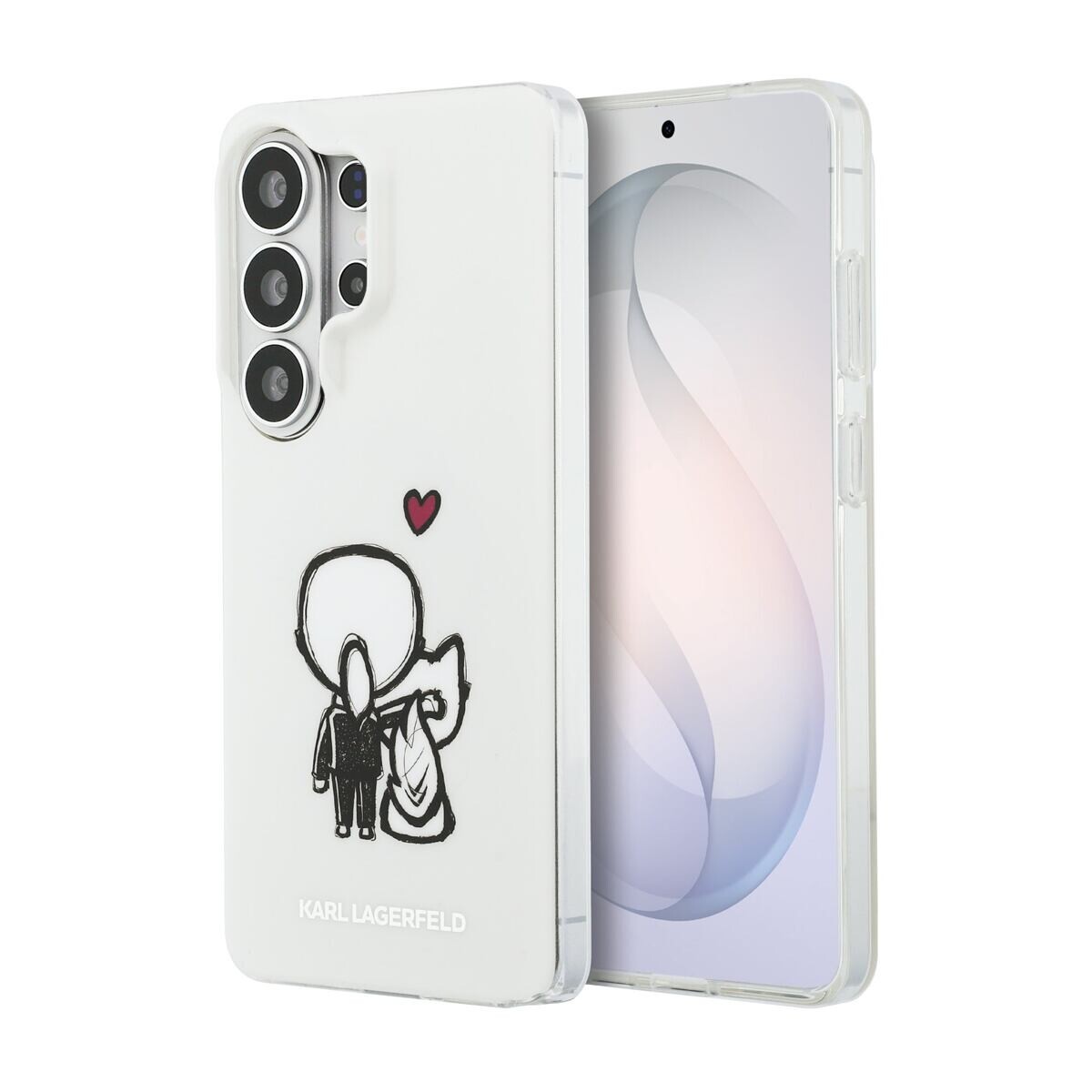 Karl Lagerfeld IML K&CH Back Logo Magnetic Zadní Kryt pro Samsung Galaxy S26 Ultra Transparent KLHMS26L6HKCBHH