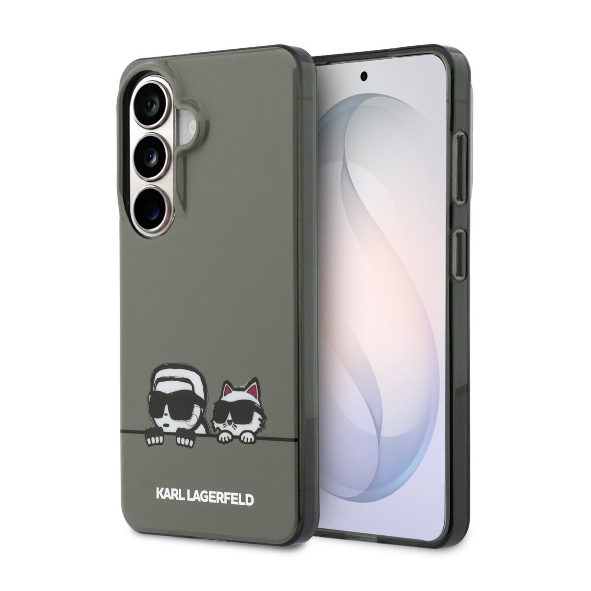 Karl Lagerfeld IML K&CH Peekaboo Logo Magnetic Zadní Kryt pro Samsung Galaxy S26 Black KLHMS26S6HPKACK