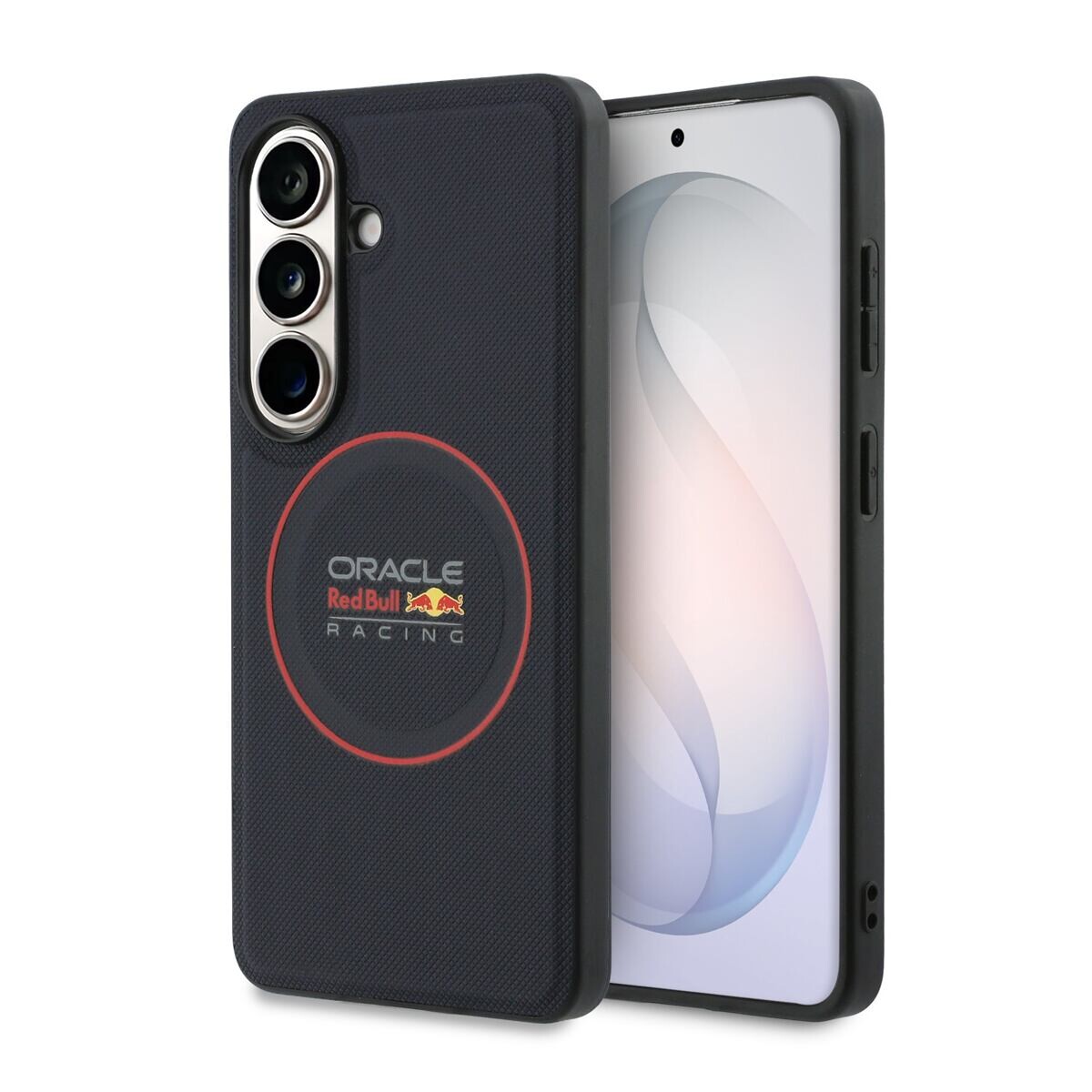 Red Bull PU Leather Meshed Red Ring Magnetic Zadní Kryt pro Samsung Galaxy S26 Navy RBHMS26S24PUILVR
