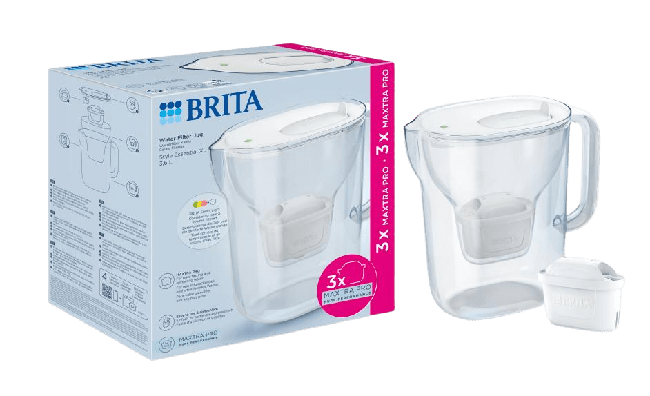 BRITA Style Essential XL, bílá, + 3 x PO