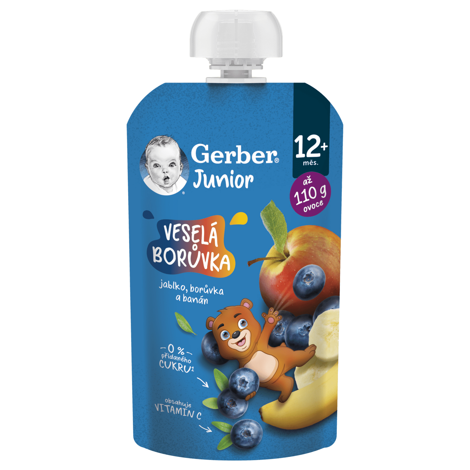 GERBER Junior kapsička Veselá borůvka 110 g