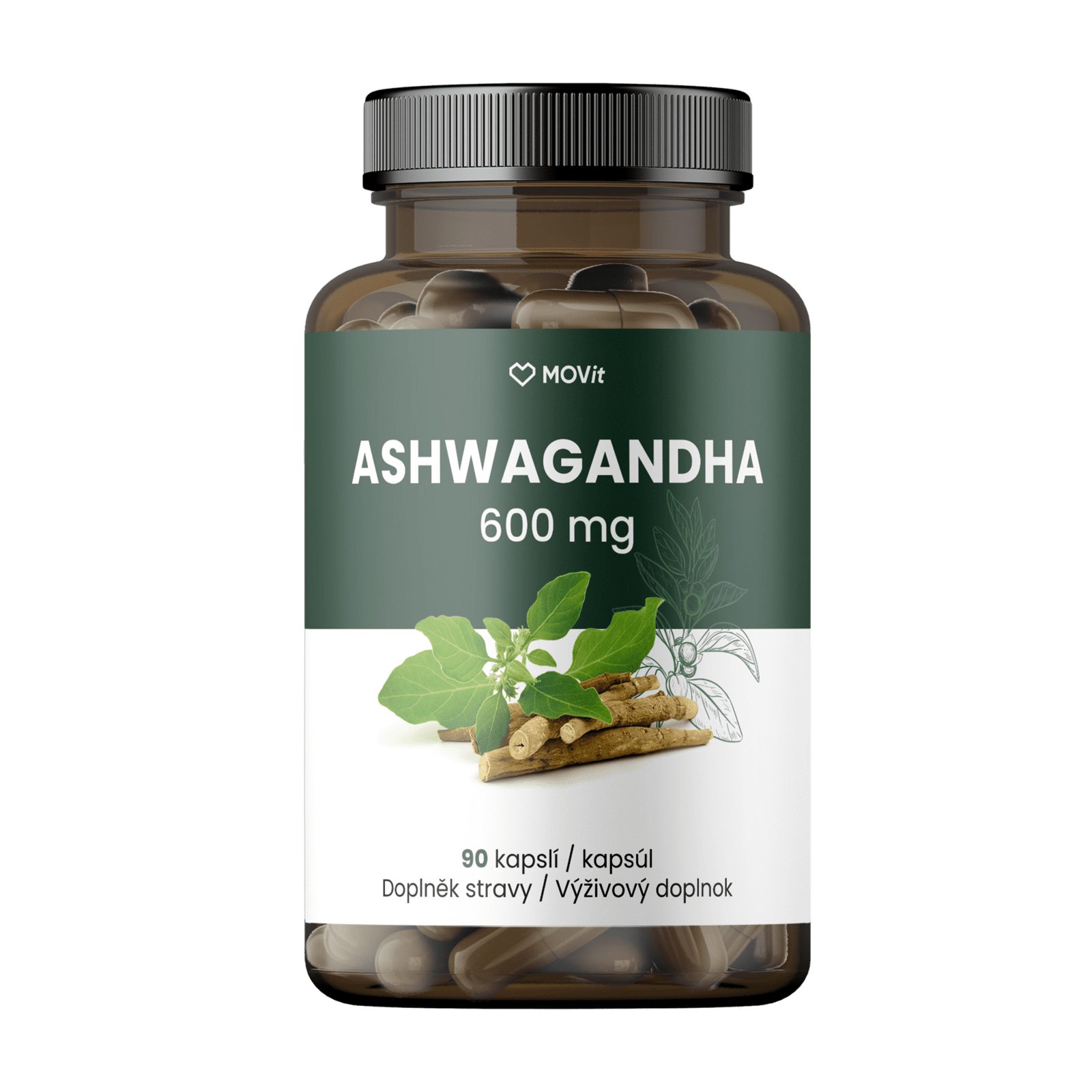 MOVit Ashwagandha 600mg cps.90