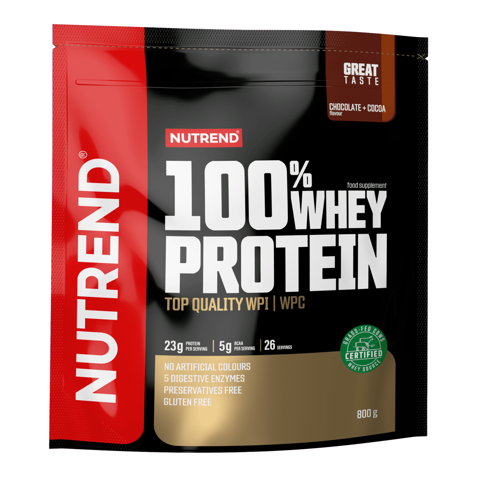 NUTREND 100% Whey Protein Čokoláda + Kakao 800 g