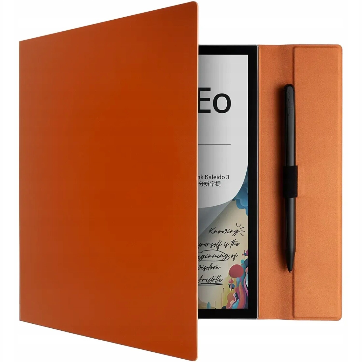 Pouzdro PocketBook InkPad Eo Flip Magnetické Hnědé Kožené Držák na Dotykové Pero