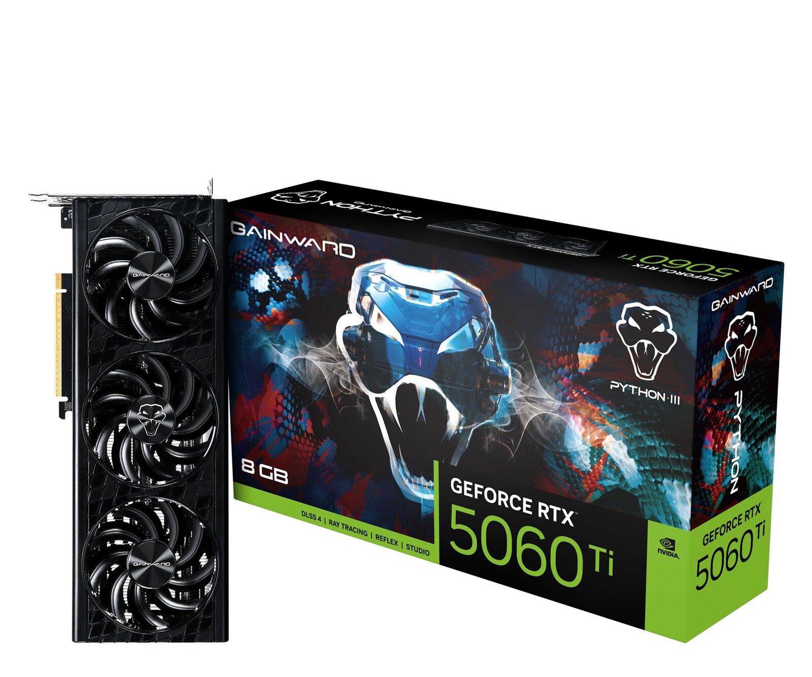 Grafická karta Gainward GeForce Rtx 5060 Ti Python III 8GB GDDR7 DLSS4