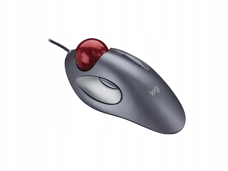 Kabelový tracball Logitech TrackMan Marble-Trackman Corded Trackball Popis