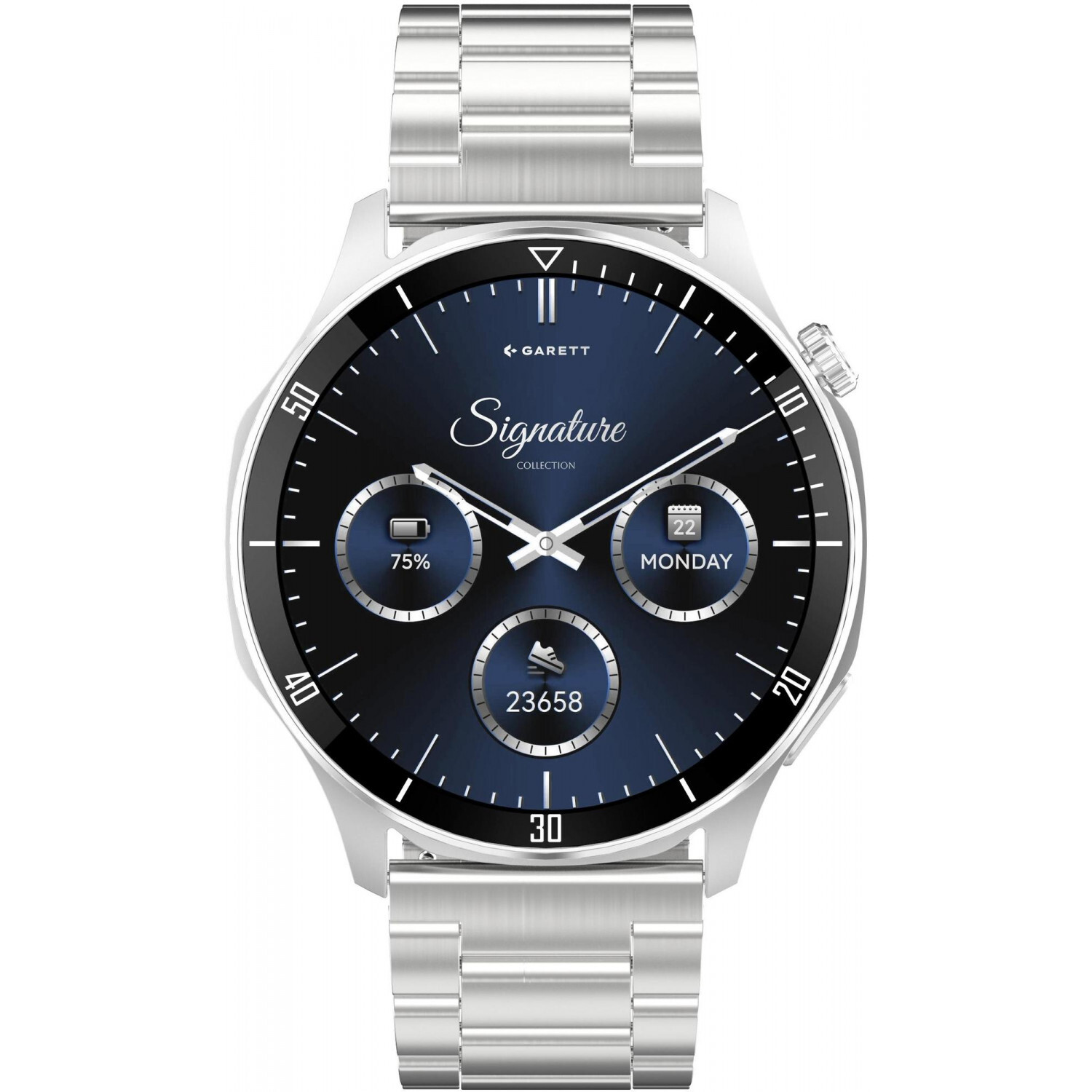 Pánské Chytré Hodinky Garett 5904238485132 stříbrné
