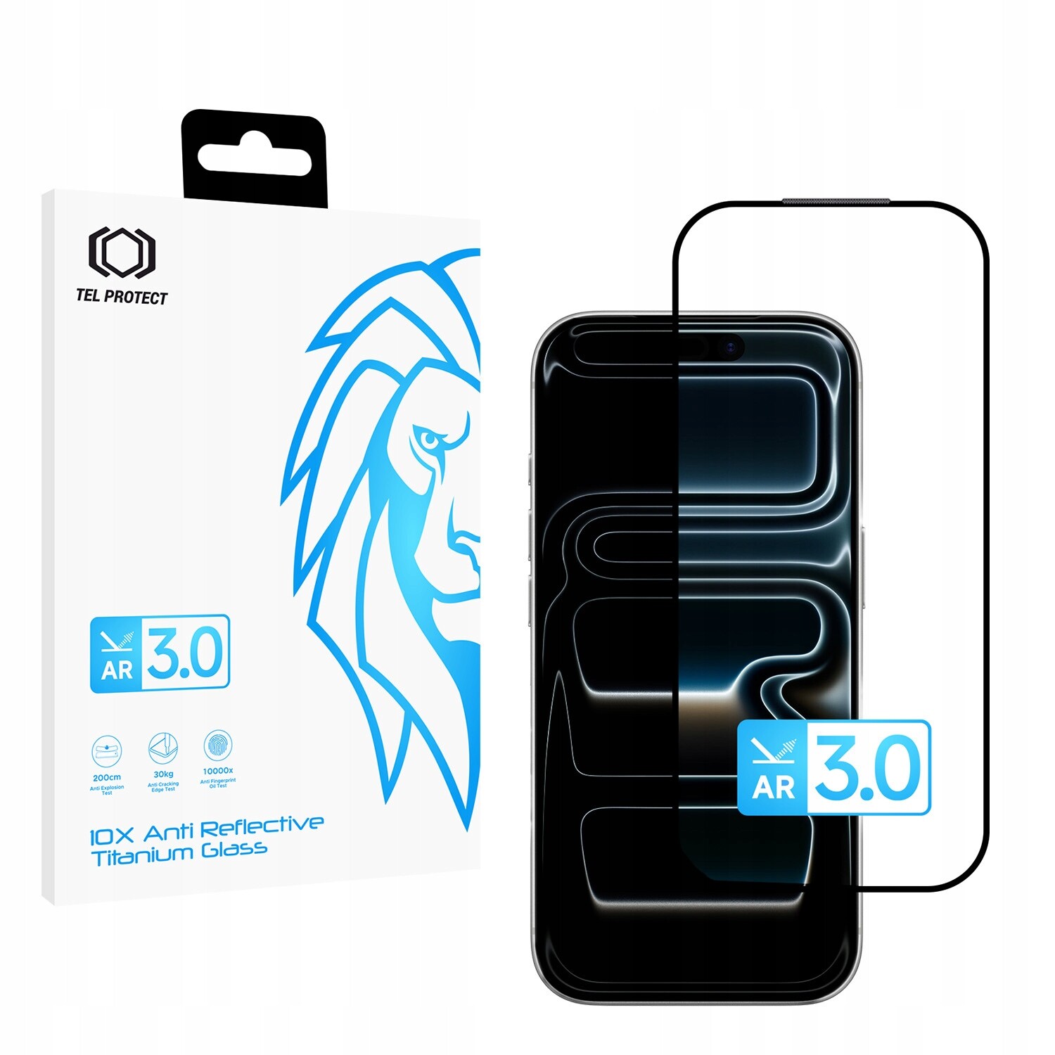 Tvrzené sklo 10X Ar 3.0 Antireflective Titanium Glass pro iPhone 17 Pro