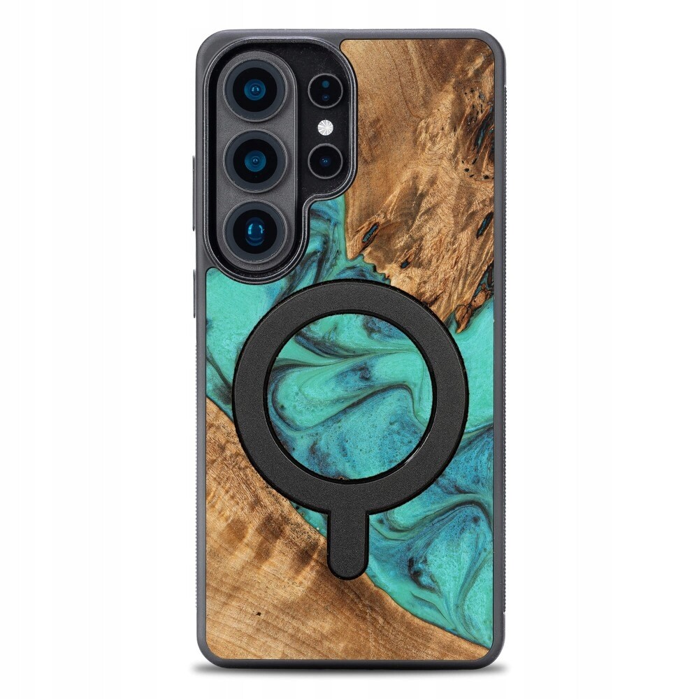 Pouzdro Bewood Unique pro Samsung Galaxy S26 Ultra Tyrkysové s MagSafe