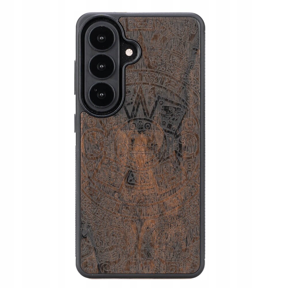 Dřevěné Pouzdro Bewood pro Samsung Galaxy S26 Plus Aztécký Kalendář Ziricote