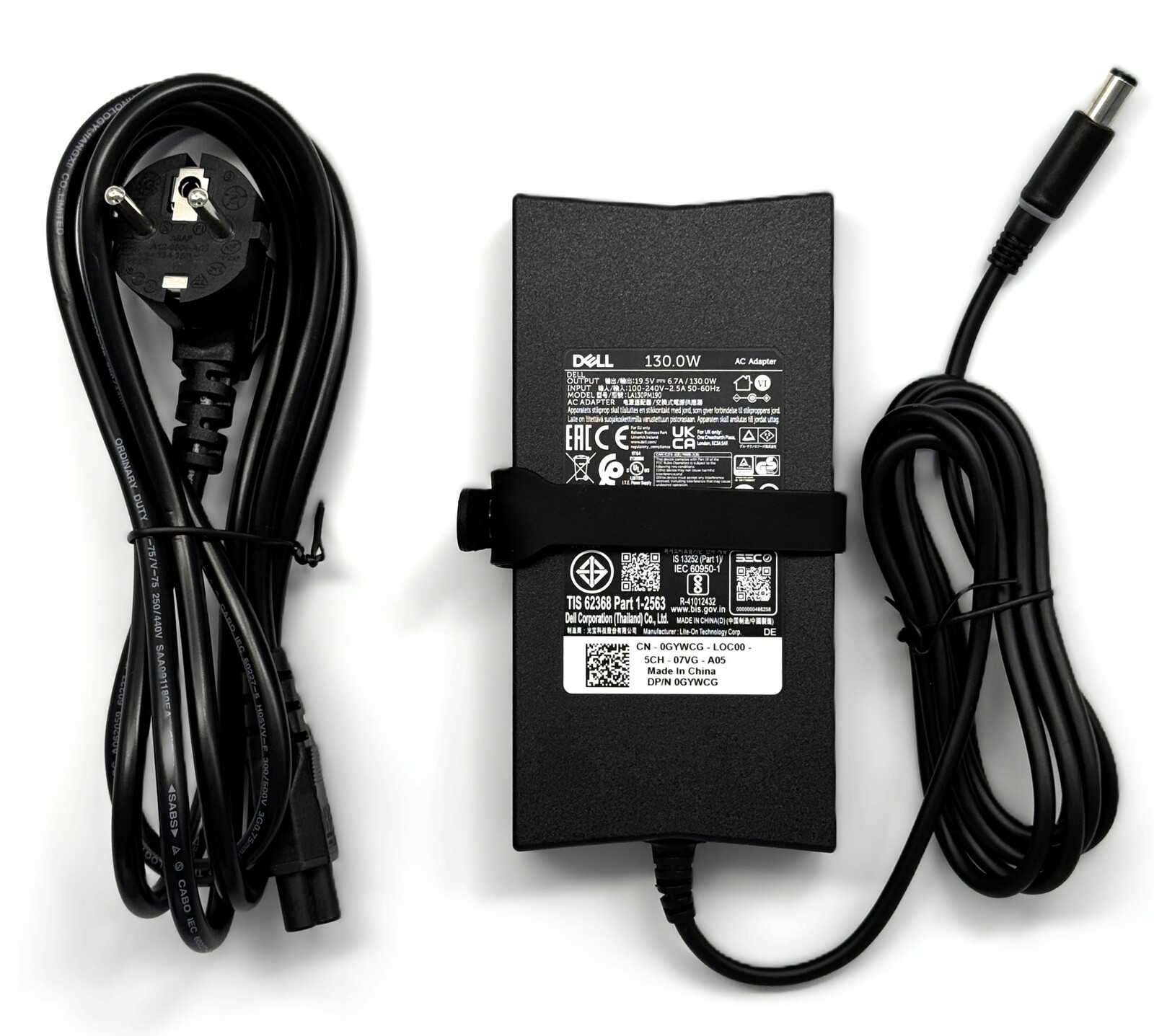 Nový Originální Napájecí Zdroj, Nabíječka Dell 130 W, Silný Konektor 7.4 MM