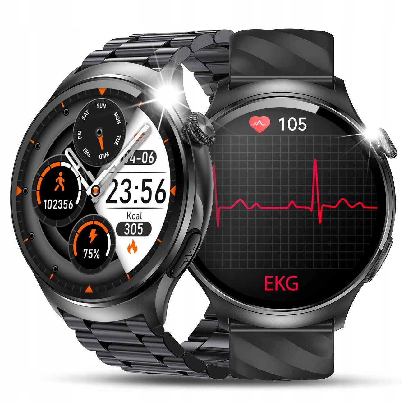 Chytré Hodinky Jg Smart Jgr 600 Ekg Kardiowatch černé