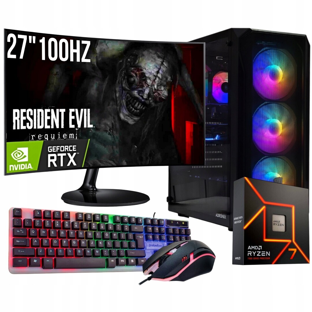 Herní Set Zen Fury R7 9800X3D/16GB/RTX5060/1TB M.2 SSD/W11/27