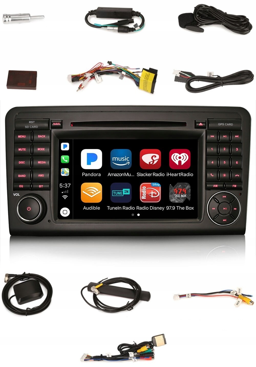 Rádio 2DIN Navigace Android Mercedes ML W164 Gl X164 4 Gb Dsp Carplay Lte