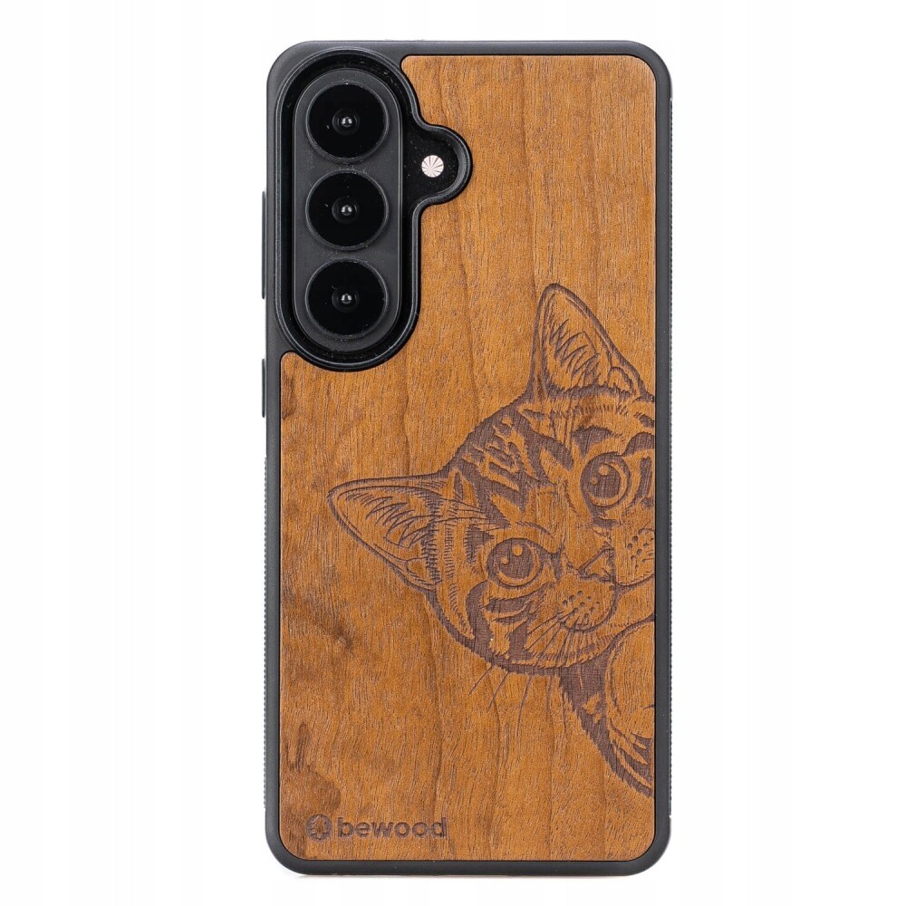 Dřevěné Pouzdro Bewood pro Samsung Galaxy S26 Cat Lover Imbuia
