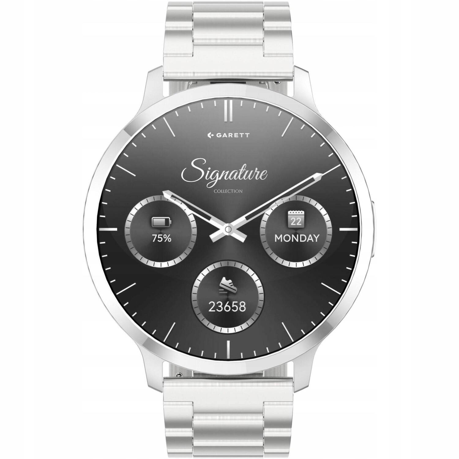 Pánské Chytré Hodinky Garett 5904238485163 stříbrné