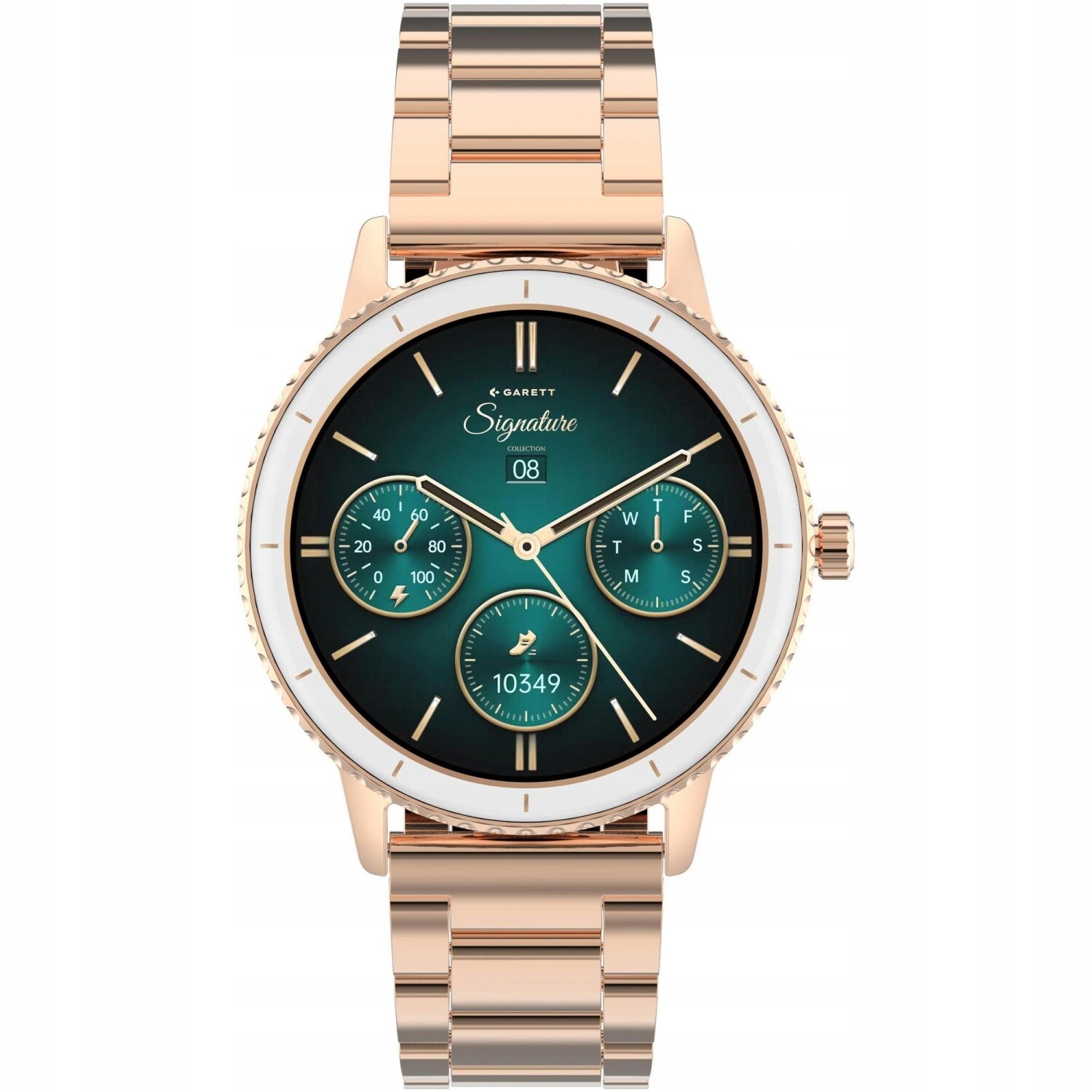 Chytré Hodinky Dámské Garett 5904238485071 růžové zlato náramek