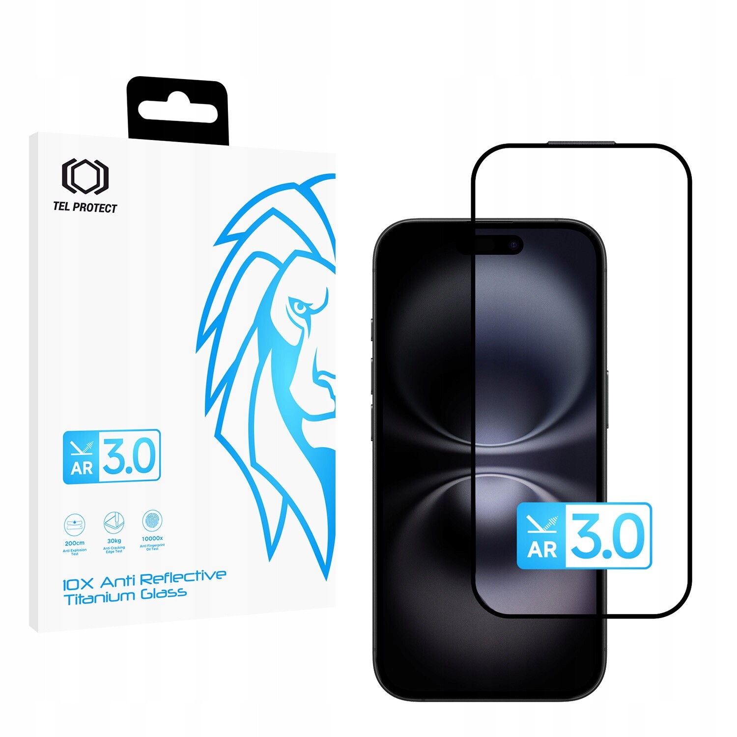 Tvrzené sklo 10X Ar 3.0 Antireflective Titanium Glass pro iPhone 16
