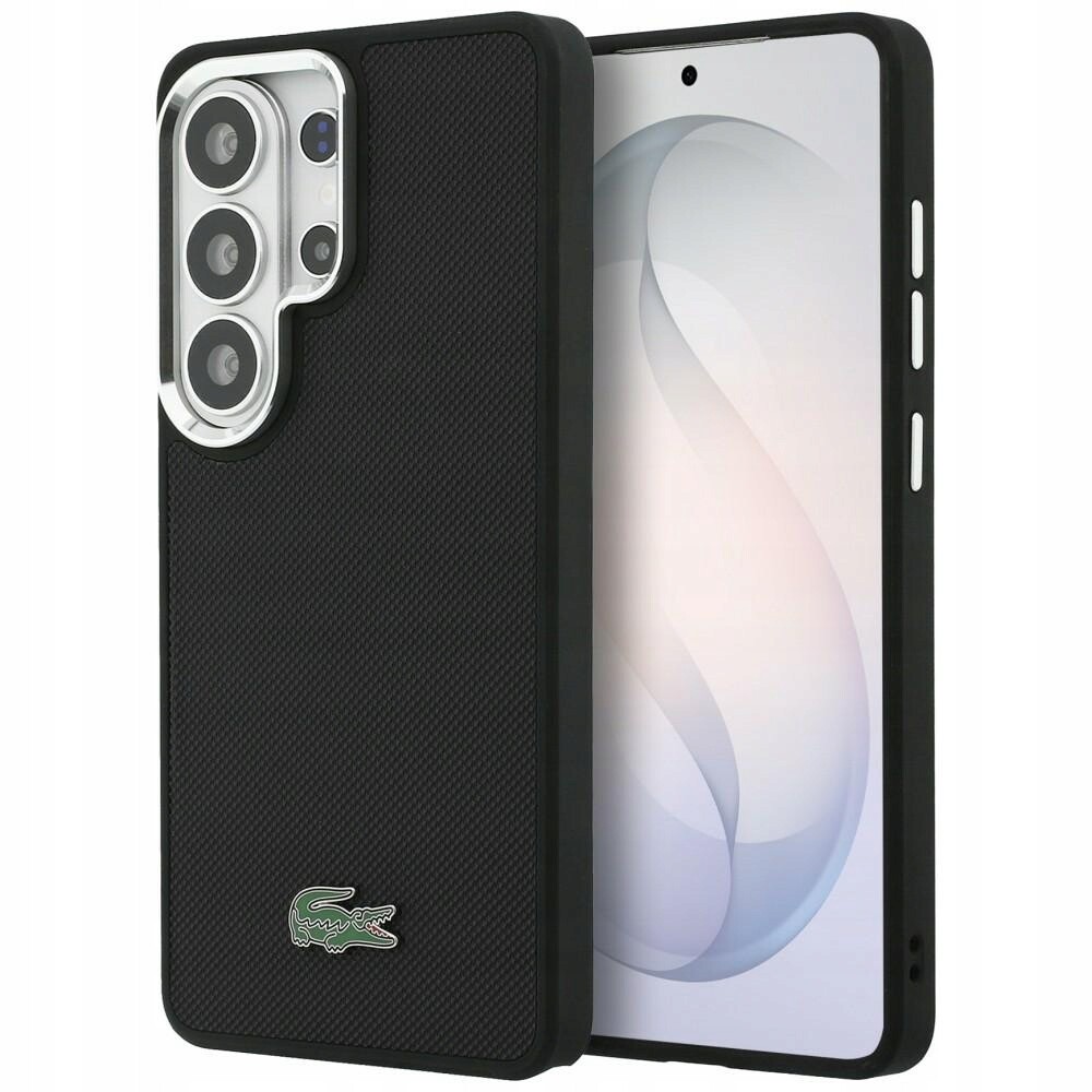 Pouzdro Lacoste Full Wrap Petit Pique MagSafe pro Samsung Galaxy S26 Ultra černé