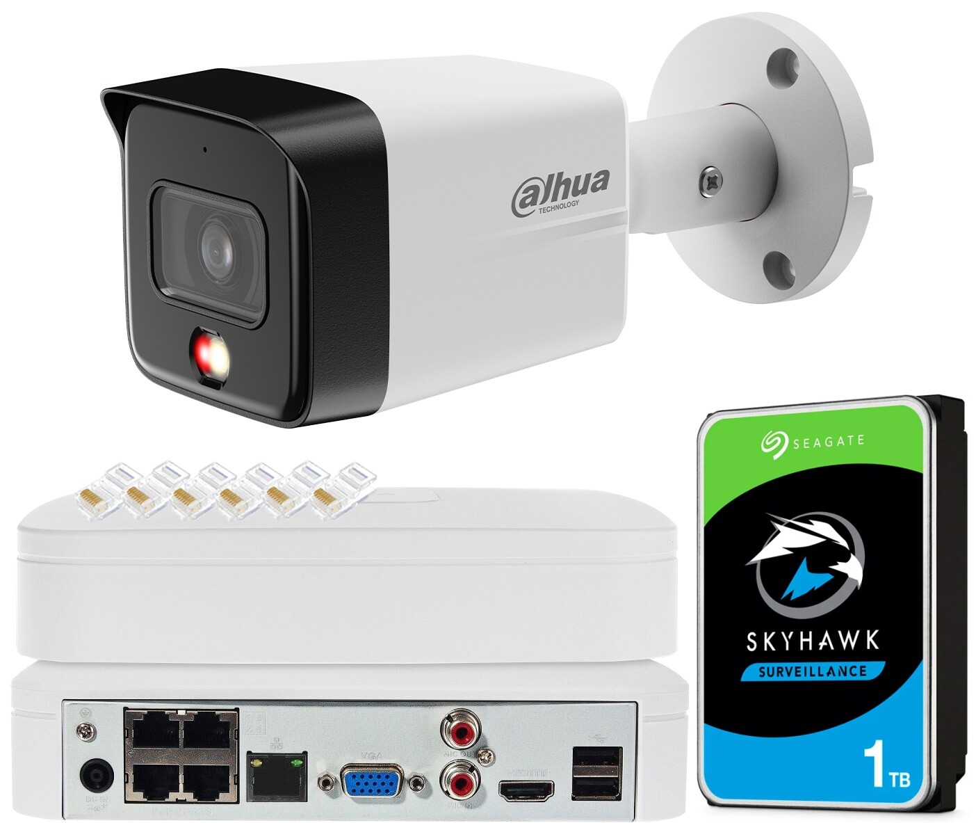 8Mpx Ip monitorovací sada Dahua Kamera IPC-HFW1839TC-A-IL Smart Dual Light