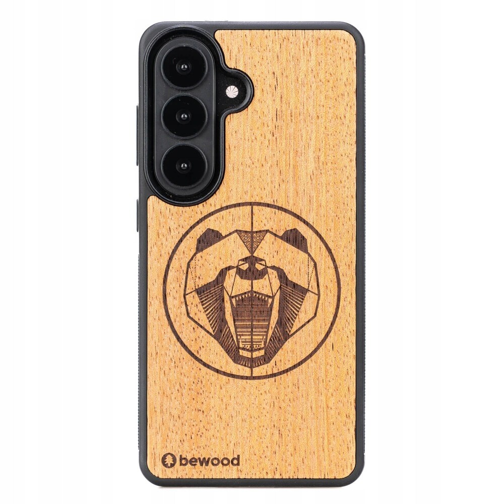Dřevěné Pouzdro Bewood pro Samsung Galaxy S26 Medvěd Merbau