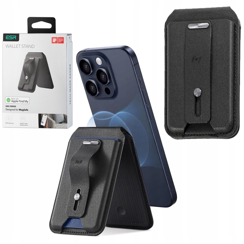 Esr peněženka pro MagSafe Rfid Find My stojan pro iPhone 16 17 Pro Pro Max