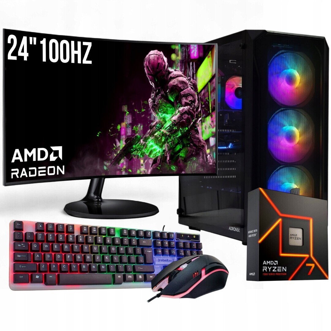 Herní Set Bfg R7 9800X3D/32GB/RX9060XT/1TB SSD/W11/24