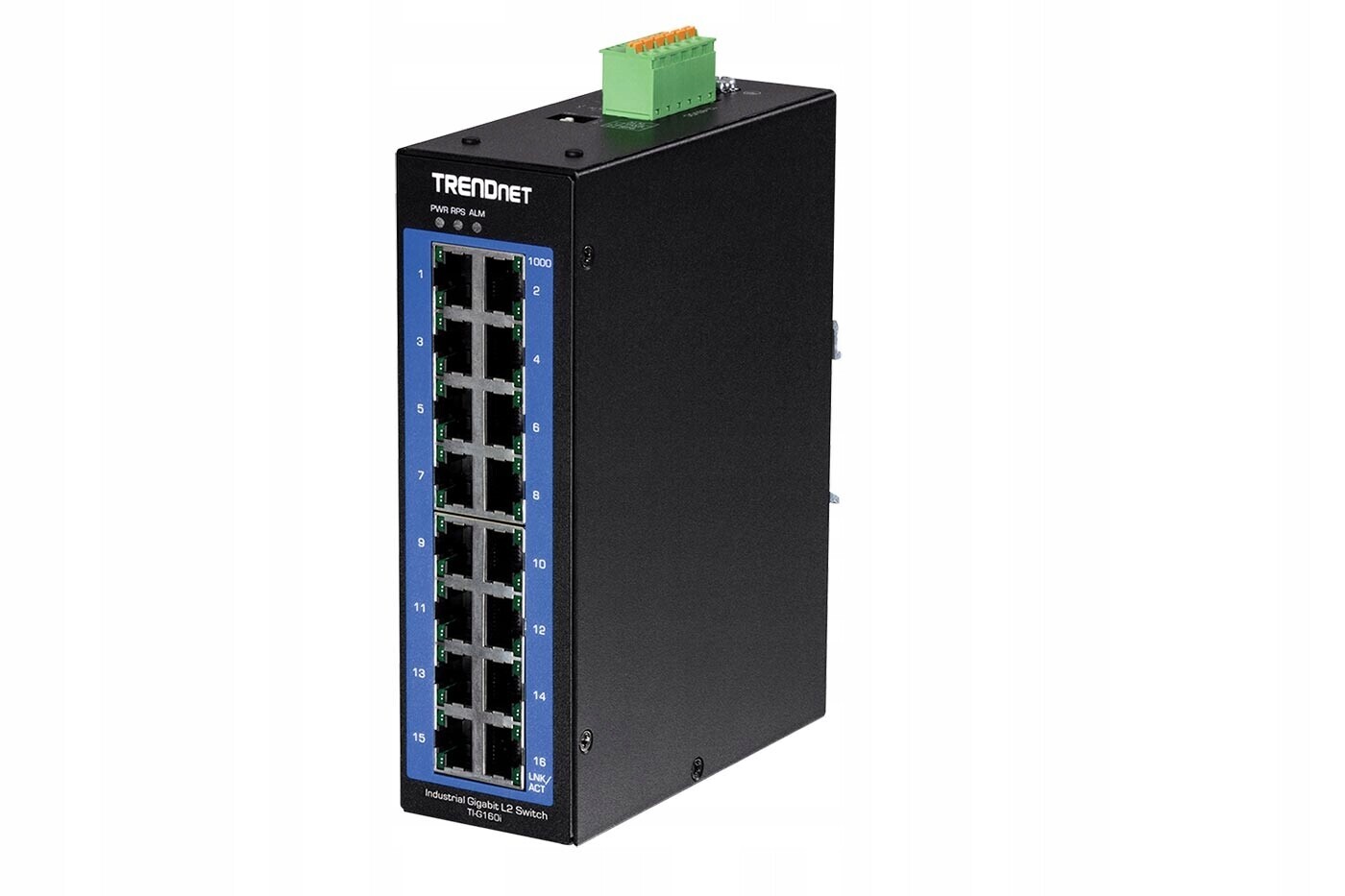 Trendnet Průmyslový ethernet přepínač 1Gb, 16 portů, na Din lištu, L2