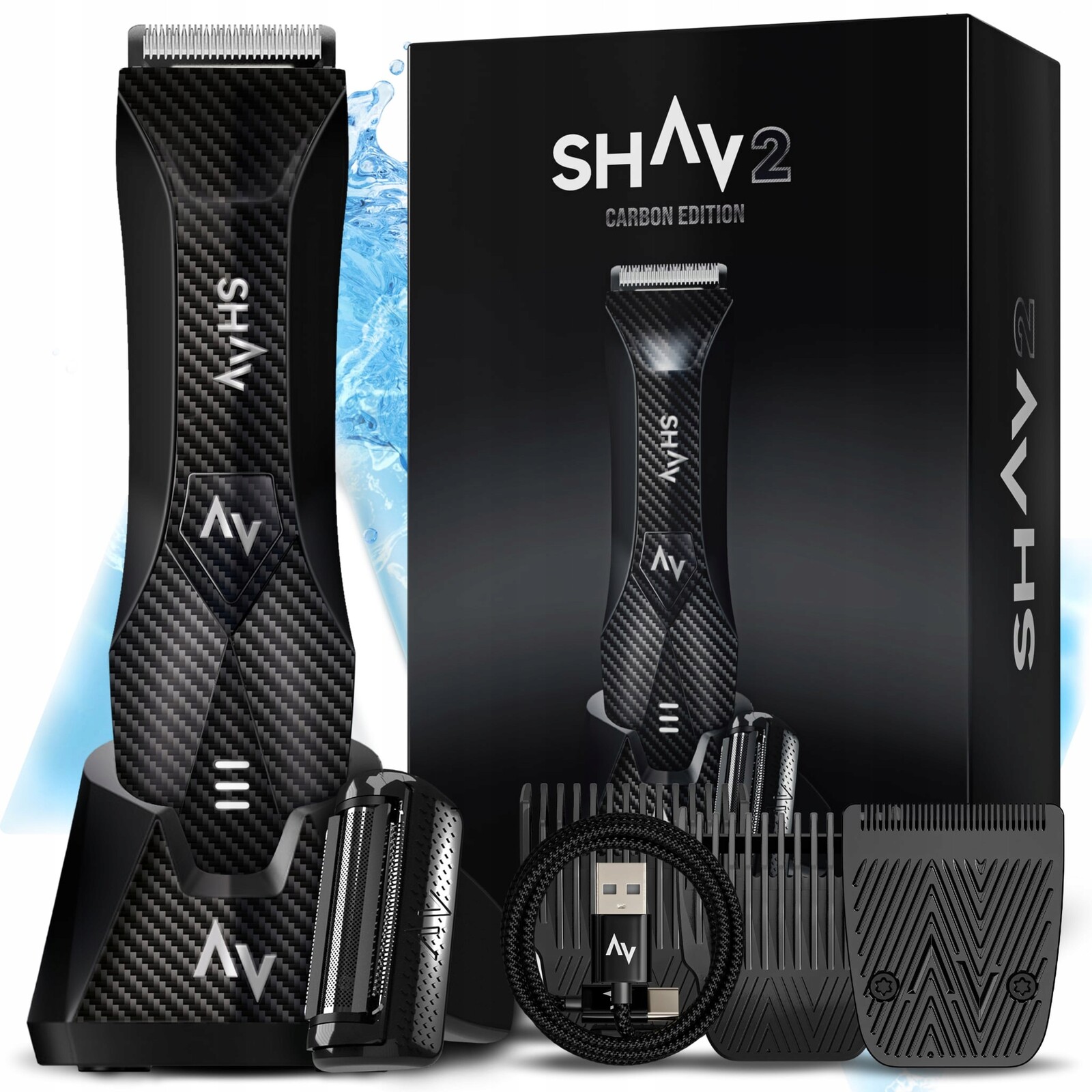 Shav 2 Strojek na stříhání vlasů vousů Intimních Míst