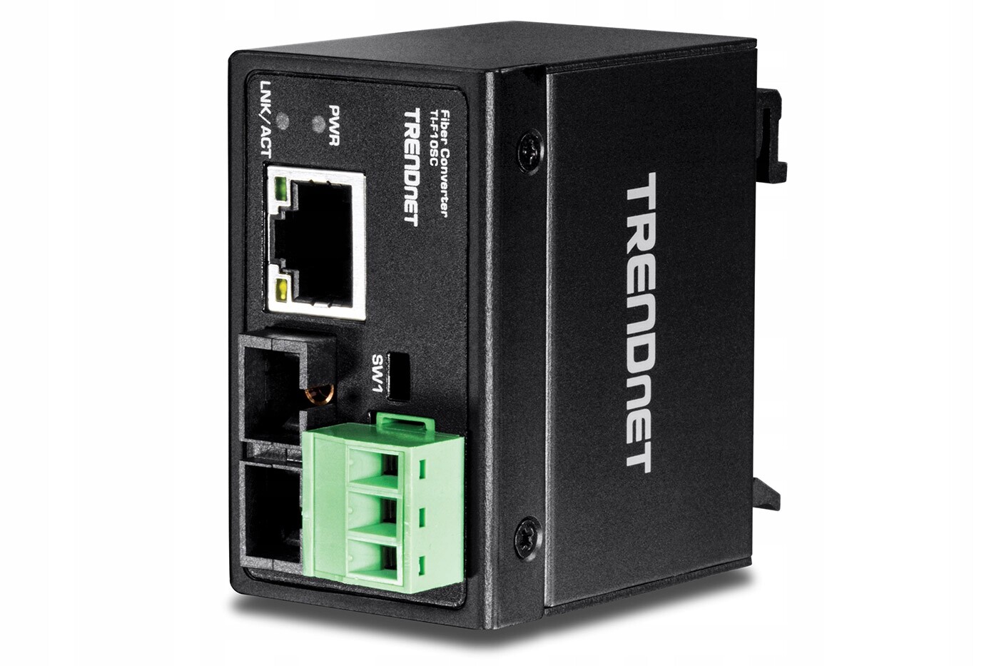 Trendnet růmyslový média konvertor, RJ45-SC, multi mode,2km, na Din lištu