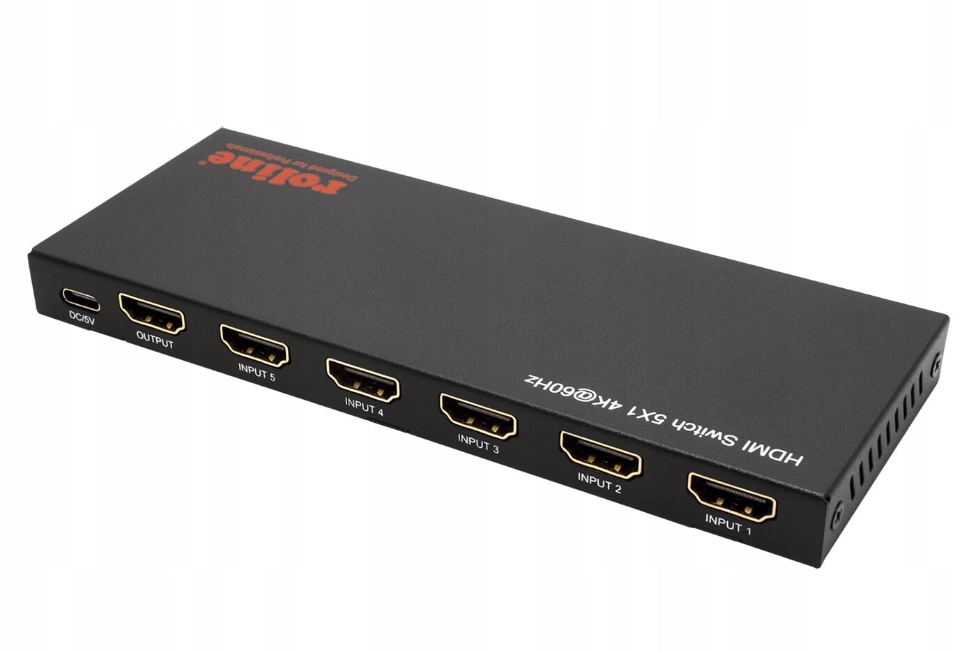 Roline Hdmi přepínač 5:1, 4K@60Hz, dálkové ovládání
