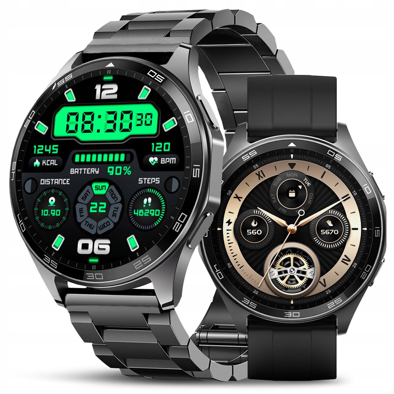 Chytré Hodinky Pánské hodinky Menu Pl Vodotěsné hovory Smart Watch 3 Pásky