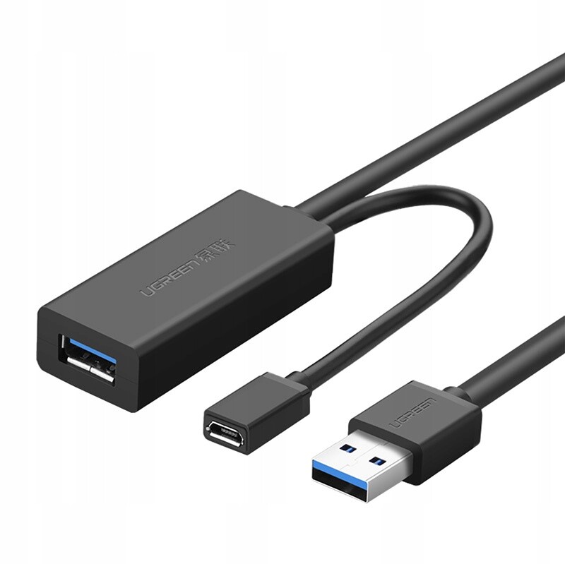 Kabel Ugreen US175 Usb 3.0 prodlužovací micro Usb 5 m (černý)