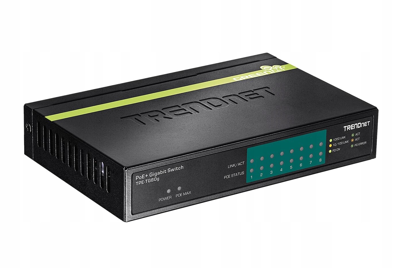Trendnet Ethernet přepínač 1Gb, 8 portů, 8x PoE+ (TPE-TG80g)