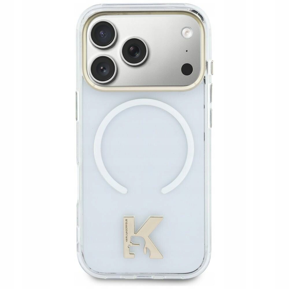 Pouzdro Karl Lagerfeld IML K Head Logo MagSafe pro iPhone Air je průhledný